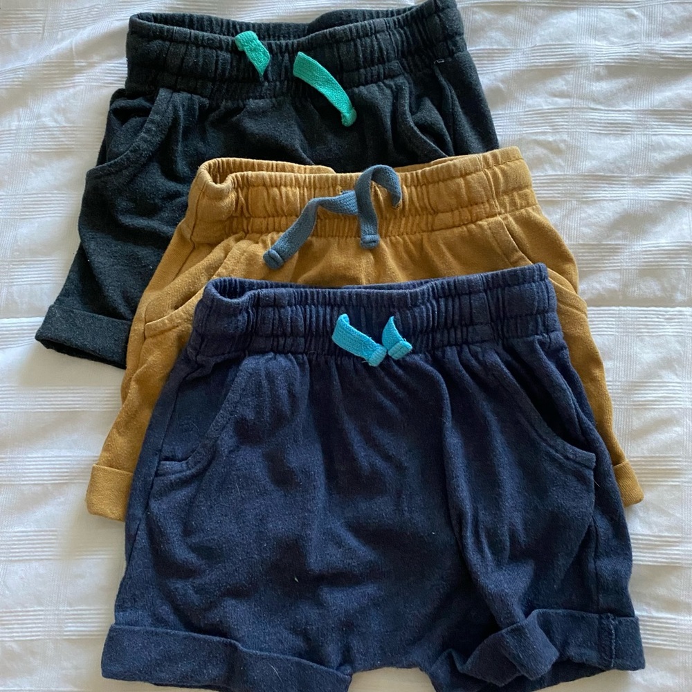 3 pair Cat & Jack Baby Shorts